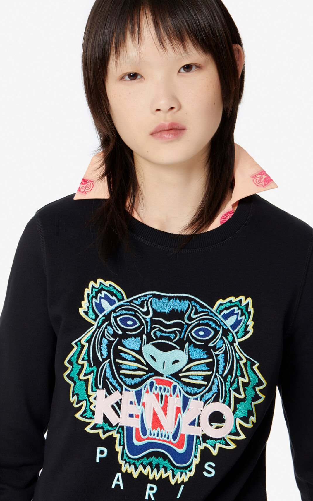 Sweatshirt Kenzo Tiger Feminino - Pretas | 176JEFXHK